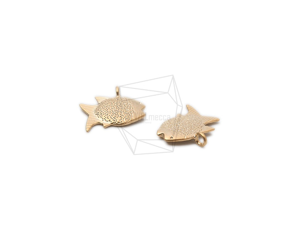 PDT-2136-MG【2個入り】フィッシュペンダント,Tropical Fish Pendant 3枚目の画像