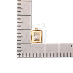 PDT-2122-MG【2個入り】キュービックスクエアペンダント,Cubic Square Pendant 5枚目の画像