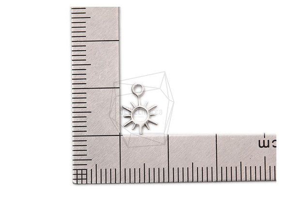 PDT-2126-MR【2個入り】ミニサンペンダント,Mini Sun Pendant/7mm X 11mm 5枚目の画像