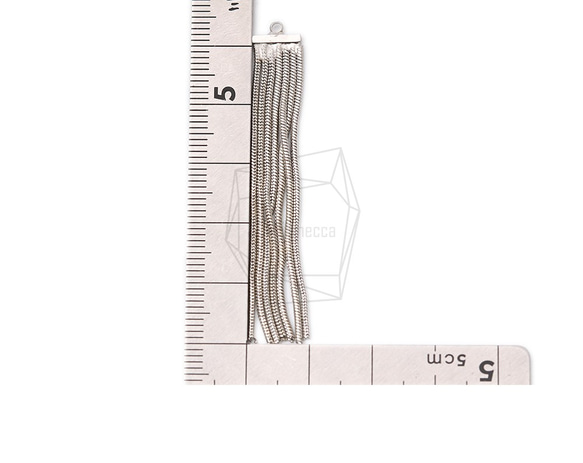 ERG-1127-R【2件】鏈條流蘇吊飾 第5張的照片
