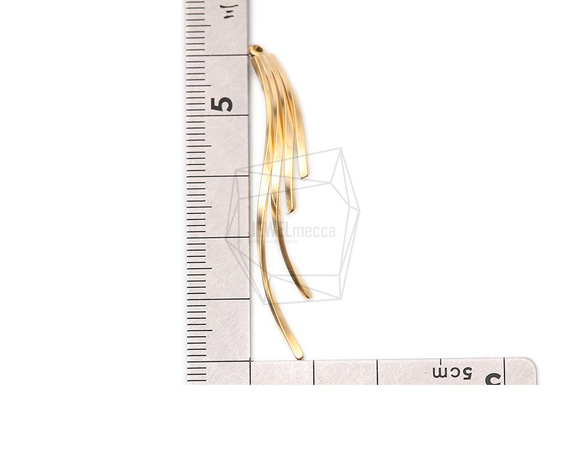 ERG-1129-MG【2個入り】バーウィングペンダント,Bar Wings Pendant 5枚目の画像