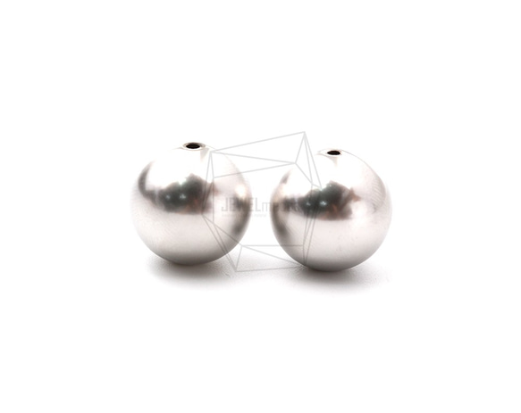 PDT-2153-MR【4個入り】ボールコーティングビーズ,Ball Copper Coating Beads 1枚目の画像