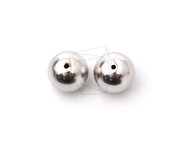 PDT-2153-MR【4個入り】ボールコーティングビーズ,Ball Copper Coating Beads 3枚目の画像