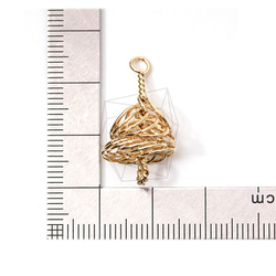 PDT-2155-G【2個入り】ワイヤーノット ペンダント,Wire Knot Pendant 5枚目の画像