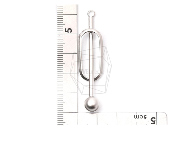 PDT-2156-MR [2個]球和桿吊墜，帶球吊墜的桿 第5張的照片