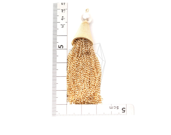 ERG-1139-G【2個入り】ビッグタッセルチャーム,Big Tassel Charm/15mm x 75mm 5枚目の画像