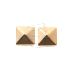 ERG-1148-MG【2個入り】スクエアピラミッドピアス,Square Pyramid Post Earrings 1枚目の画像