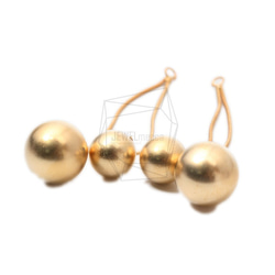 ERG-1150-MG【2個入り】ダブルボールピアスチャーム,Double Ball Earring Charm 2枚目の画像