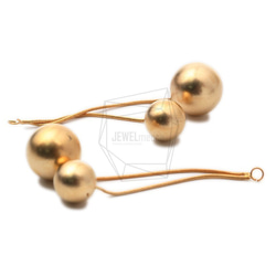 ERG-1150-MG【2個入り】ダブルボールピアスチャーム,Double Ball Earring Charm 3枚目の画像