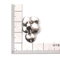 ERG-1153-MR [2個]多圓形耳環/螺旋彈簧，多圓形紋理 第5張的照片
