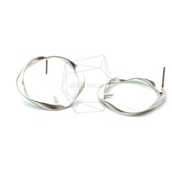 ERG-1155-MR [2件]方環耳環，方環柱耳環 第2張的照片