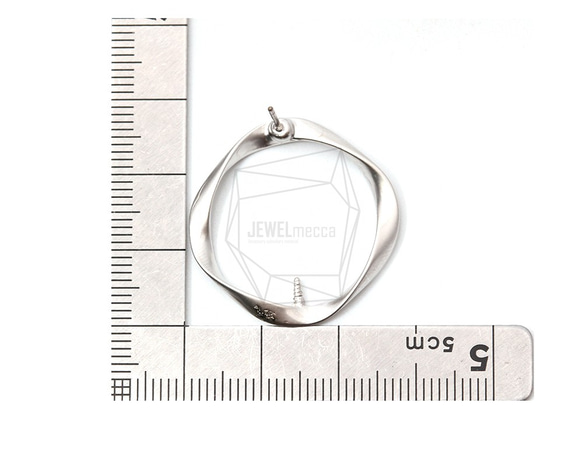 ERG-1155-MR [2件]方環耳環，方環柱耳環 第5張的照片