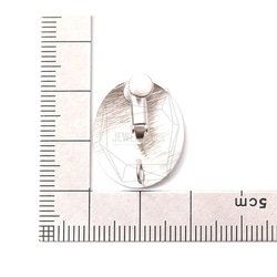 ERG-1156-MR [2個]圓形毛刷耳環/螺旋彈簧，圓形拉絲質感無 第5張的照片