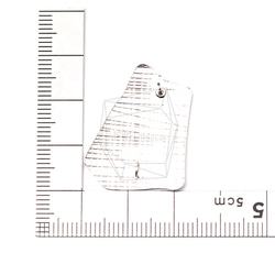 ERG-1169-MR【2個入り】テクスチャロンバスピアス,Textured Rhombus Ear Post 5枚目の画像