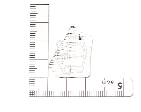 ERG-1169-MR [2個]紋理菱形耳柱，紋理菱形耳柱 第5張的照片