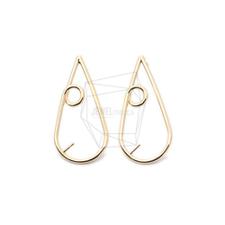 ERG-1172-G【2個入り】ティアドロップピアス/Teardrop shape Post Earring 1枚目の画像