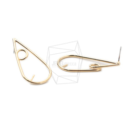 ERG-1172-G【2個入り】ティアドロップピアス/Teardrop shape Post Earring 2枚目の画像