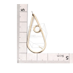 ERG-1172-G【2個入り】ティアドロップピアス/Teardrop shape Post Earring 5枚目の画像