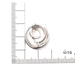 ERG-1182-MR【2個入り】スワールピアス,Swirly Textured Post Earring 5枚目の画像