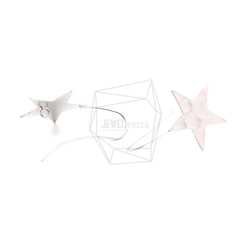 ERG-1187-MR【2個入り】スターフックピアス,Star Hook Earring/Star Earwire 3枚目の画像