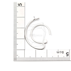 ERG-1196-MR【2個入り】オープンハーフサークルピアス,Open Half circle Post Earrin 5枚目の画像