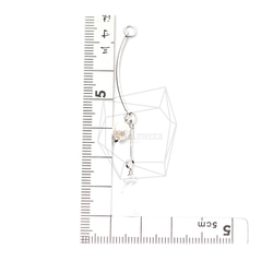 ERG-1197-R [2個]珍珠條耳環，珍珠條耳環/ 8mm X55m 第5張的照片