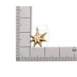 PDT-2180-MG【2個入り】キュービックスターペンダント,Cubic Star Pendant 5枚目の画像