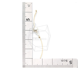 ERG-1206-G [2個]珍珠條耳環魅力，珍珠條耳環 第5張的照片