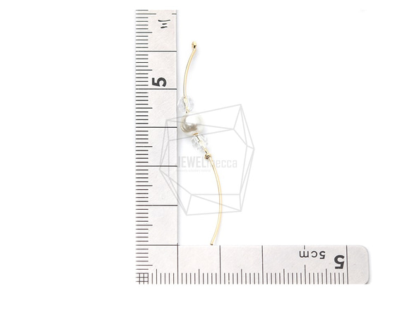 ERG-1206-G [2個]珍珠條耳環魅力，珍珠條耳環 第5張的照片