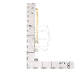 ERG-1209-G [2個]鍊式耳環，鍊式耳環 第4張的照片