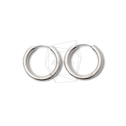 ERG-1233-MR [2 件] 圓耳環、圓柱耳環 / 16mm X 17mm 第1張的照片