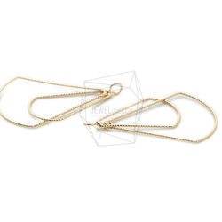 ERG-1236-G [2個]雙扇形吊飾，雙扇形吊飾 第3張的照片