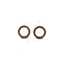 ERG-1242-MG [2件]圓環耳環，圓環拉絲質感 第1張的照片