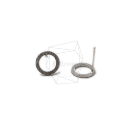 ERG-1242-MR [2件]圓環耳環，圓環拉絲質感 第2張的照片
