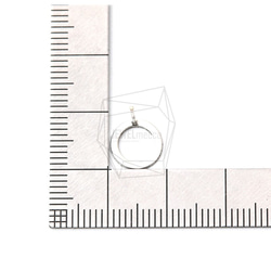 ERG-1242-MR【2個入り】サークルリングピアス,Circle Ring Brushed Texture 5枚目の画像