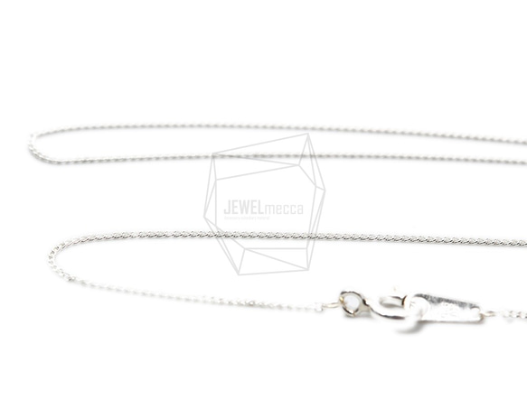 CHN-013-R【每包1件】（925）銀色項鍊鏈，項鍊鏈 第3張的照片