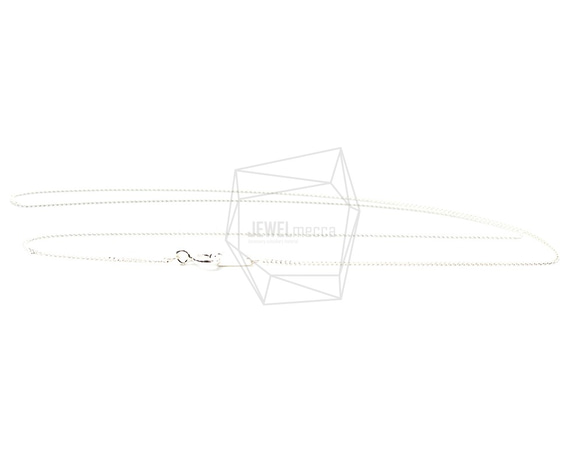 CHN-013-R【每包1件】（925）銀色項鍊鏈，項鍊鏈 第5張的照片