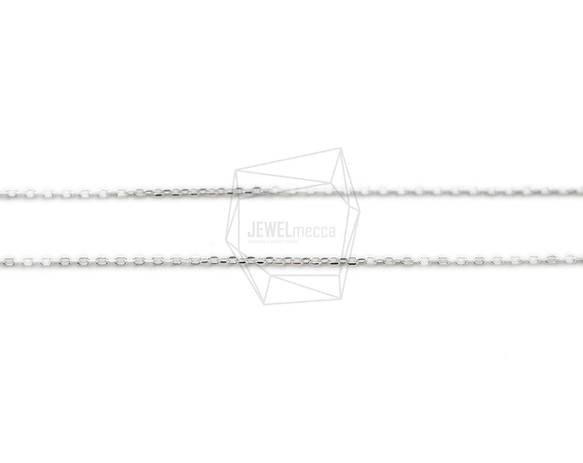 CHN-014-R【每包1件】（925）銀色項鍊鏈，項鍊鏈 第2張的照片