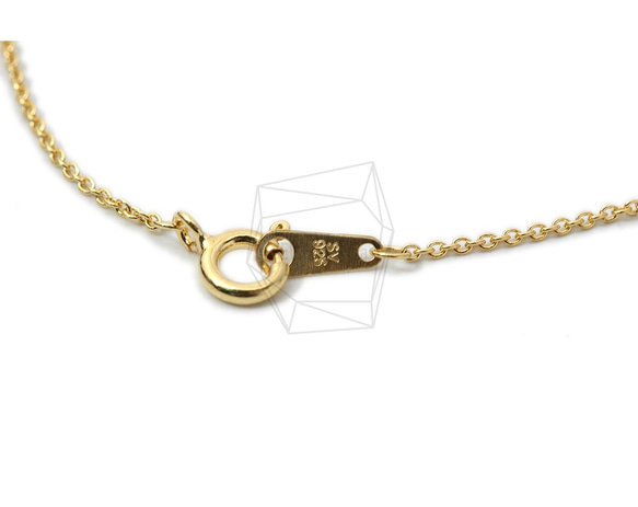 CHN-015-G【1個入り】(925)シルバーネックレスチェーン,Chain for necklace 1枚目の画像