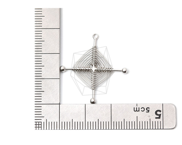 PDT-1249-MR【2個入り】クモの巣ペンダント,Cobweb Pendant/Spider's web 5枚目の画像