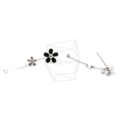 ERG-1256-R【2個入り】ペタルフラワーピアス,Petal Flower Earring Post 2枚目の画像