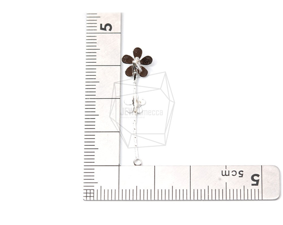 ERG-1256-R【每包2件】花瓣花耳環，花瓣花耳環 第5張的照片