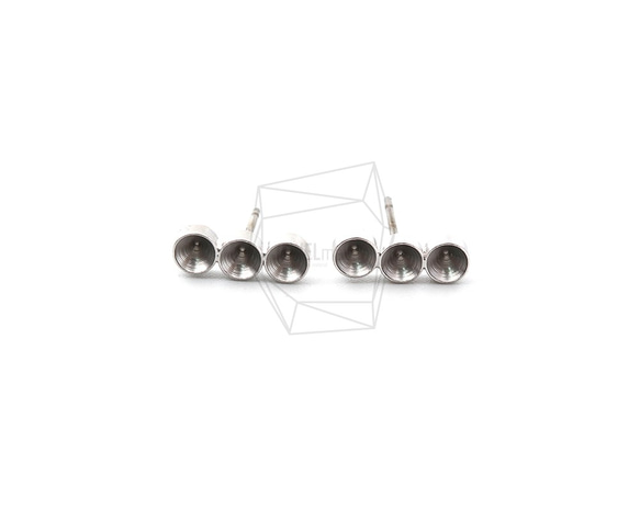 ERG-1265-MR【2個入り】パールカップピアス ,Pearl Cup Post Earring 1枚目の画像