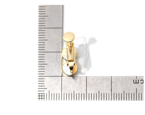 ERG-1266-MG [2 件] 珍珠杯耳環/螺旋彈簧，珍珠杯非穿孔 Scr 第5張的照片