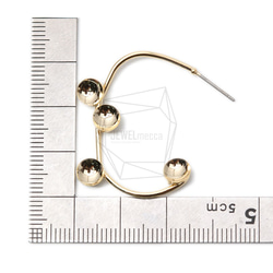 ERG-1271-G【2個入り】マルチパールカップピアス,Multi Pearl Cup Post Earring 5枚目の画像