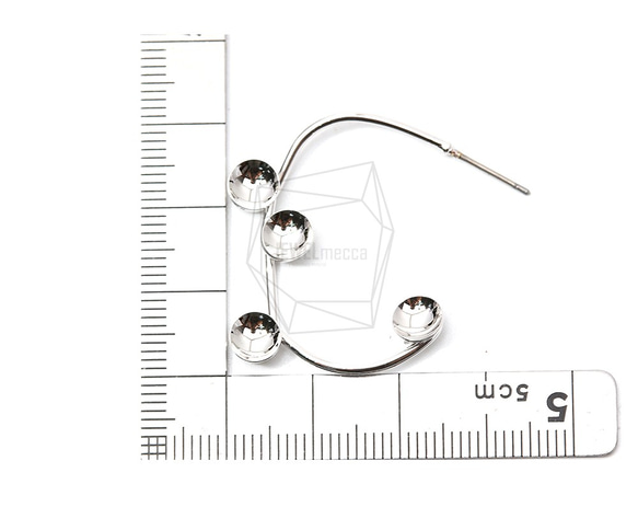 ERG-1271-R【2個入り】マルチパールカップピアス,Multi Pearl Cup Post Earring 5枚目の画像