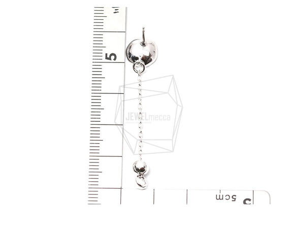 ERG-1274-R【2個入り】ラウンドチェーンリンクピアス  ,Round Chain linked Post 5枚目の画像
