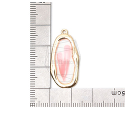 PDT-2243-G【2個入り】エポキシオーバルペンダント,Epoxy Oval Pendant 5枚目の画像