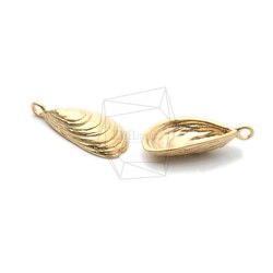 PDT-2261-MG【2個入り】シェルペンダント,Shell Charms,Beach Charms 3枚目の画像