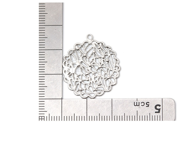 PDT-2227-MR【2個入り】ラウンドパターンペンダント,Round Cute Pattern Pendant 5枚目の画像